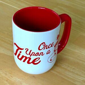 Authentic Disney Parks “Once Upon A Time” Mickey & Minnie Mug – Red & White